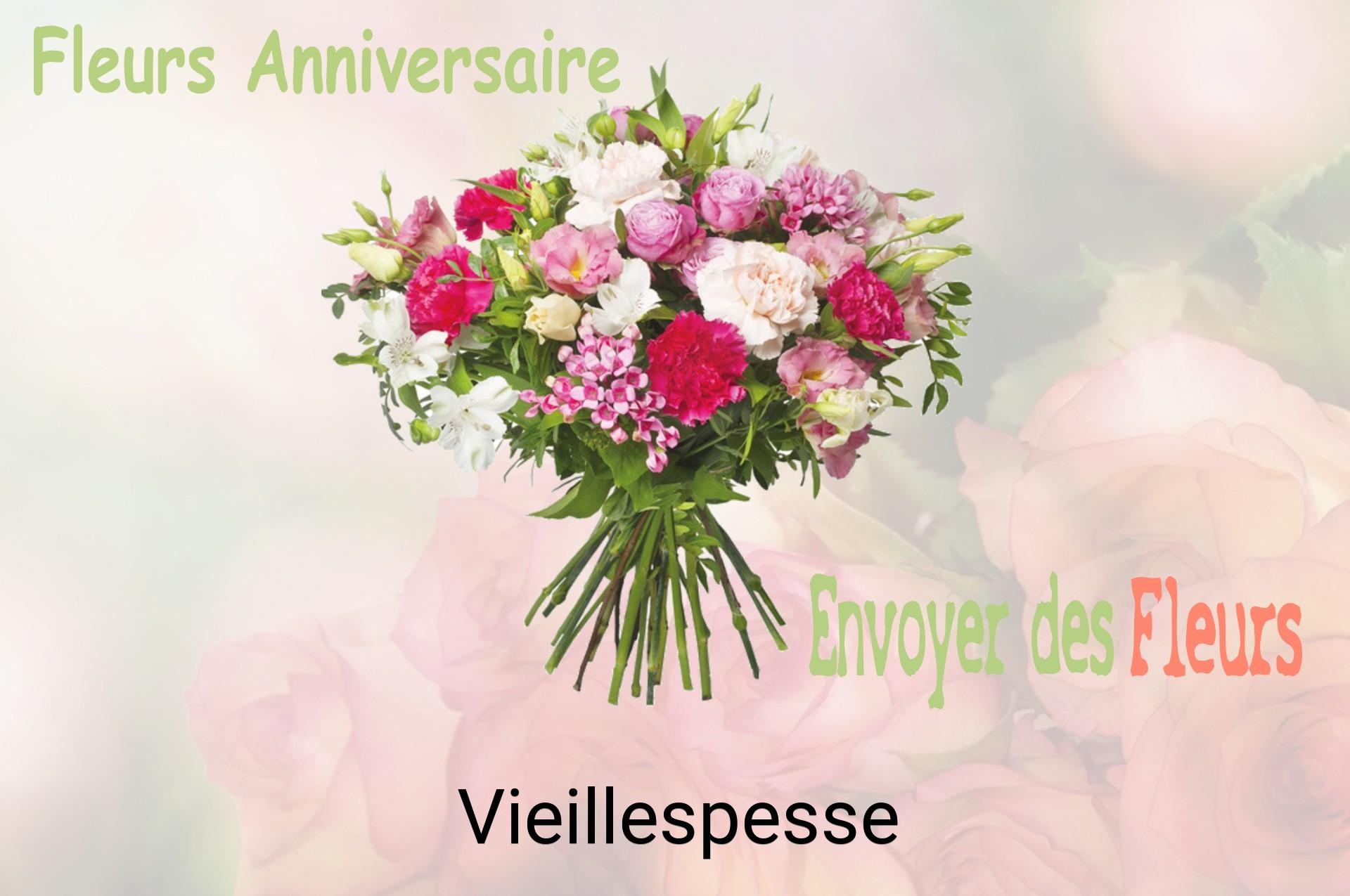 Bouquet de fleurs d’anniversaire livré à Vieillespesse