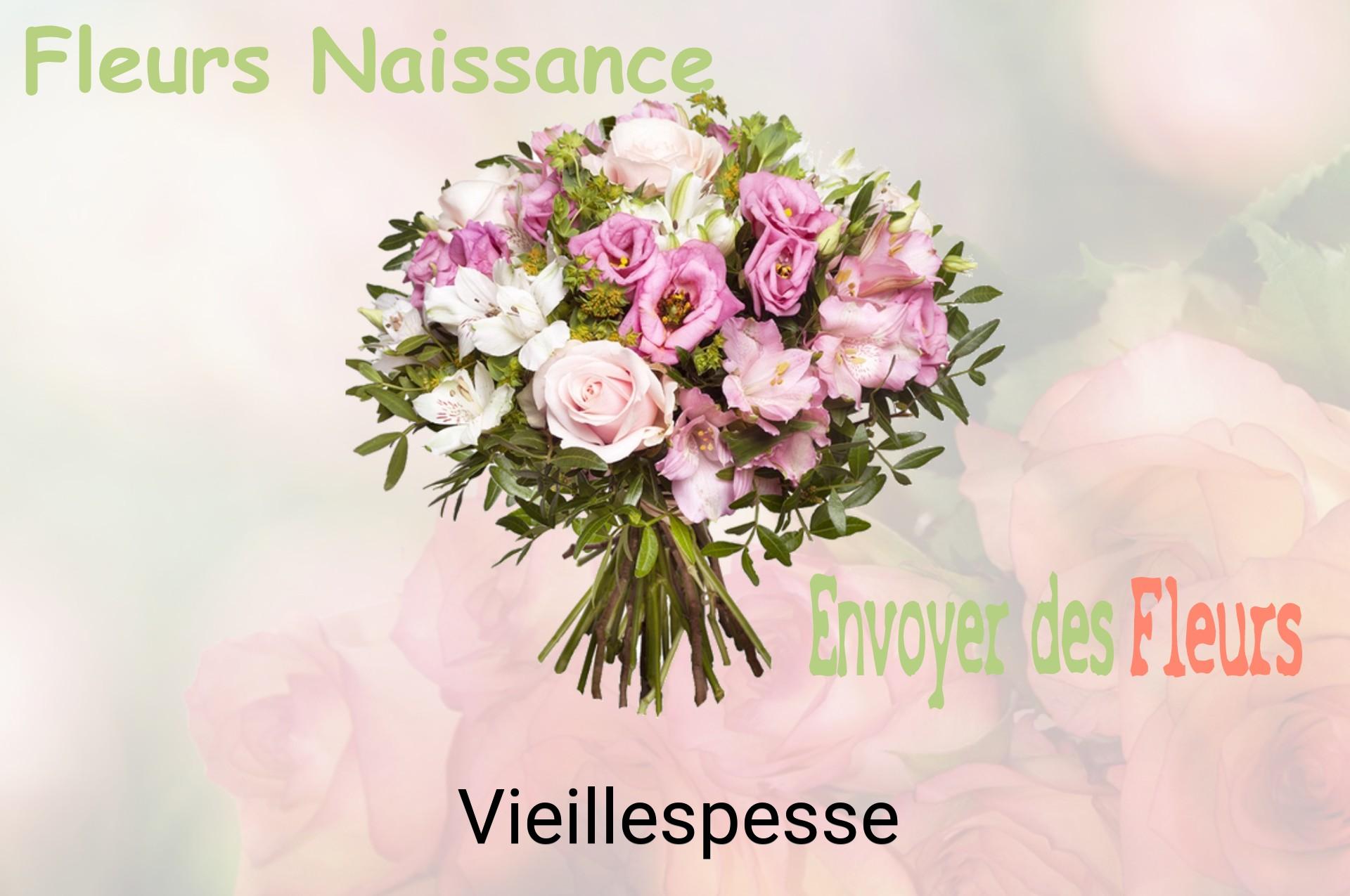 Bouquet de fleurs de naissance livré à Vieillespesse